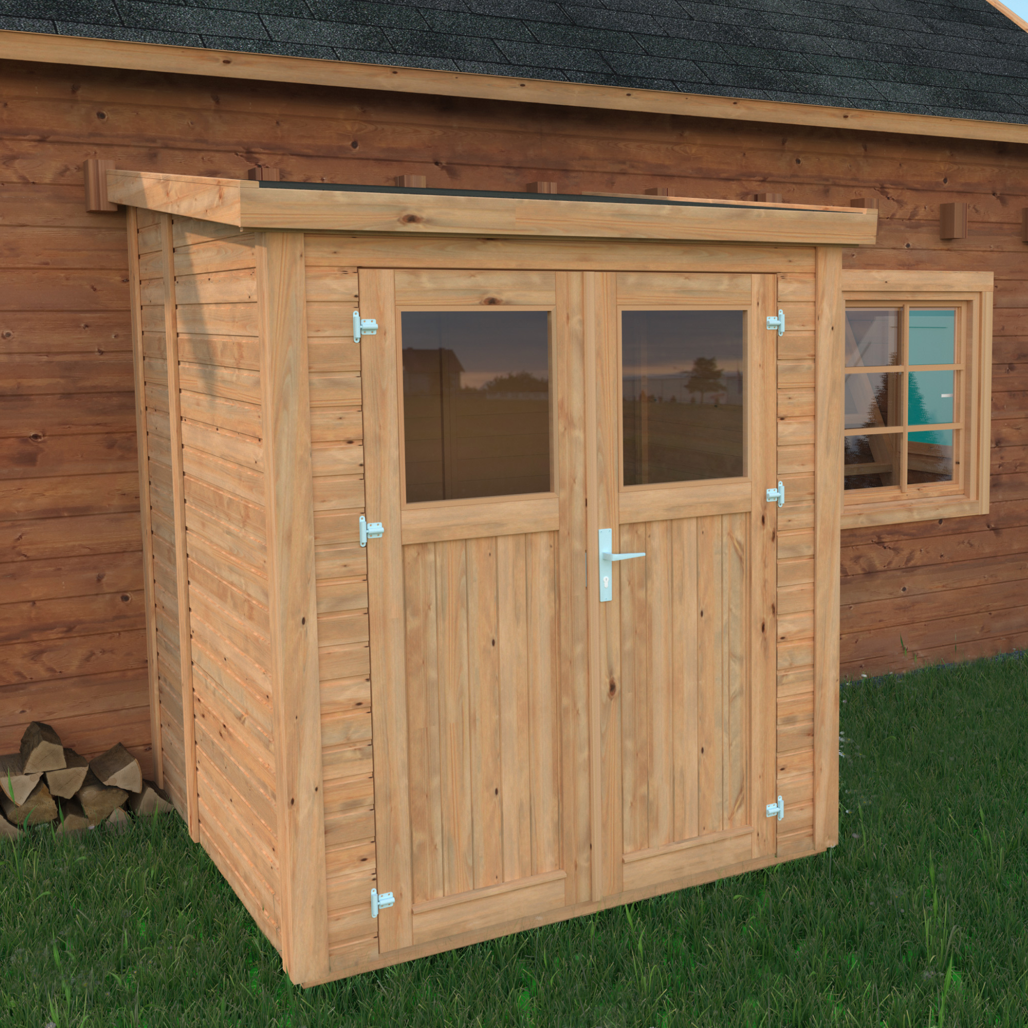 6 ft. x 6 ft. Nordic Spruce Heavy Duty Storage Shed