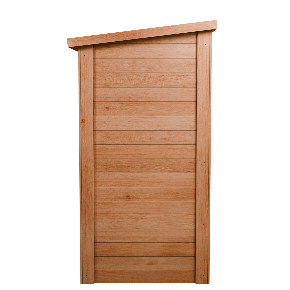 CedarCraft | Heavy Duty | 6 ft. x 3 ft. | Solid Cedar Wood | Lean To Storage Shed | with Double Doors and Modern Pent Roof | Protective Finish | 18 sq. ft.