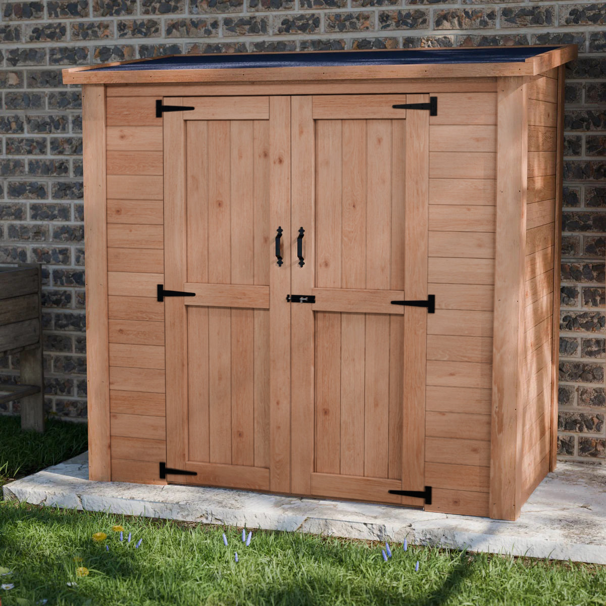 6 ft. x 3 ft. Cedar Heavy Duty Storage Shed