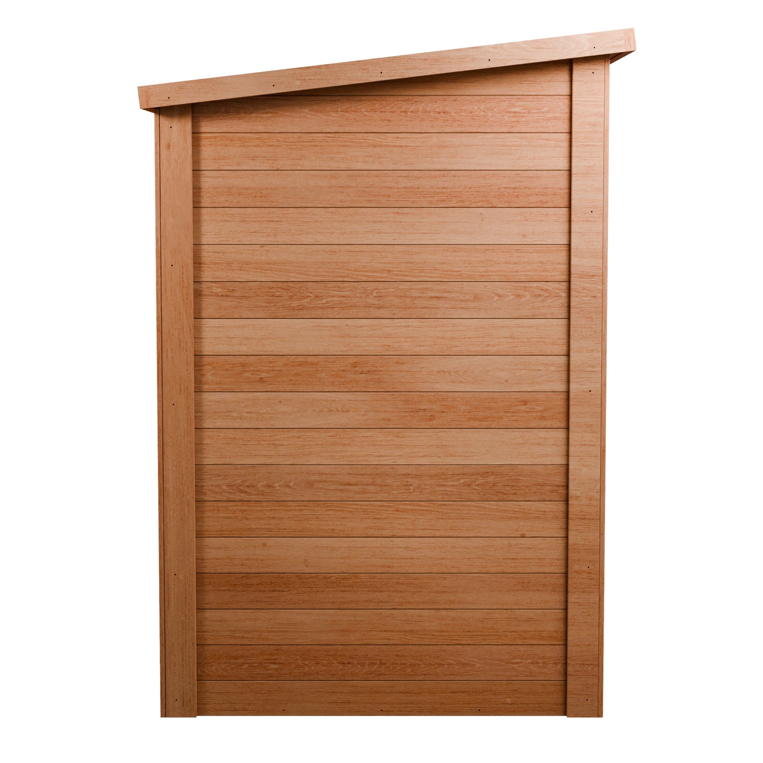 CedarCraft | Heavy Duty | 7.5 ft. x 4 ft. | Solid Cedar Wood | Lean To Storage Shed | with Double Doors and Modern Pent Roof | Protective Finish | 30 sq. ft.