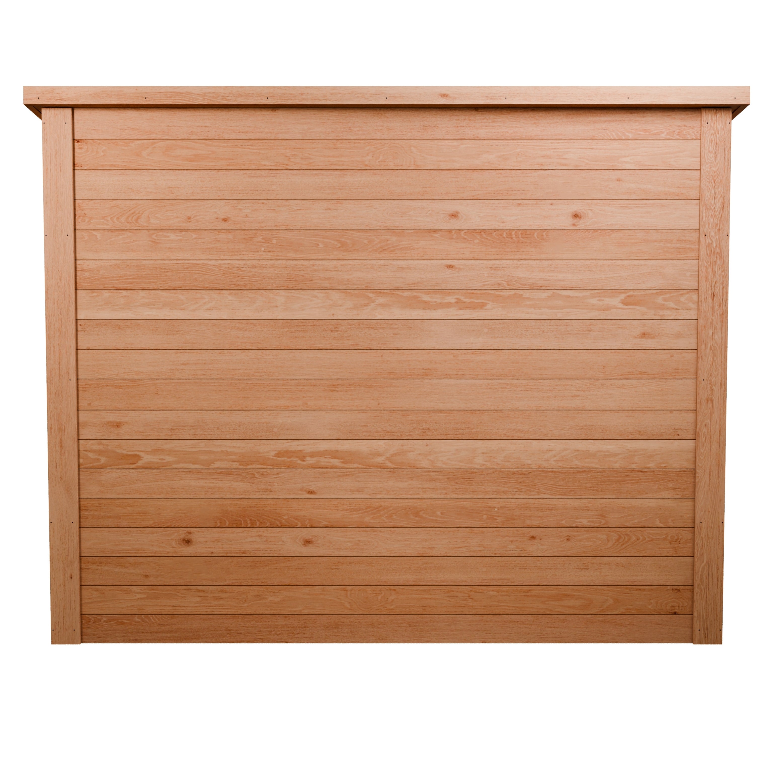CedarCraft | Heavy Duty | 7.5 ft. x 4 ft. | Solid Cedar Wood | Lean To Storage Shed | with Double Doors and Modern Pent Roof | Protective Finish | 30 sq. ft.