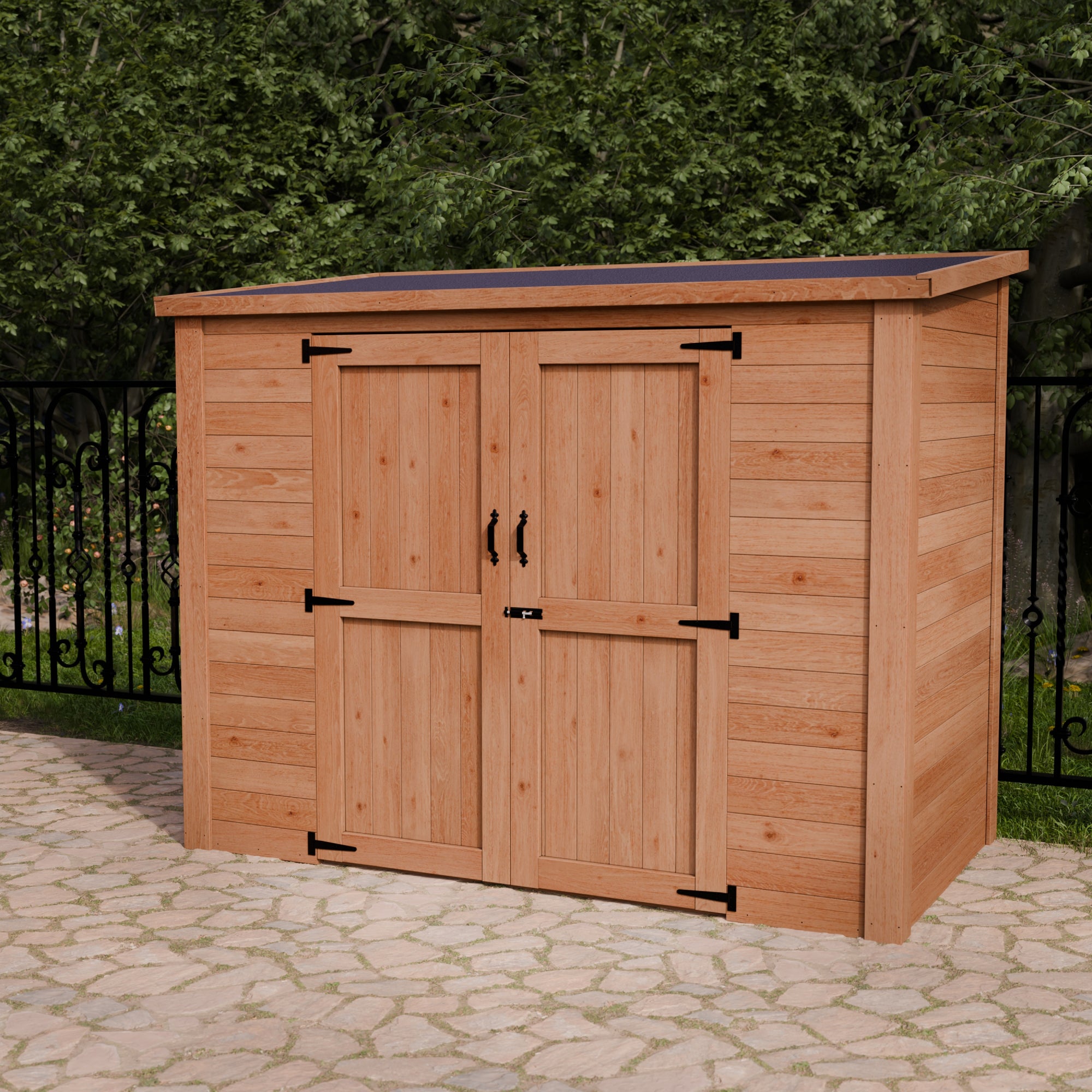 7.5 ft. x 4 ft. Cedar Heavy Duty Storage Shed