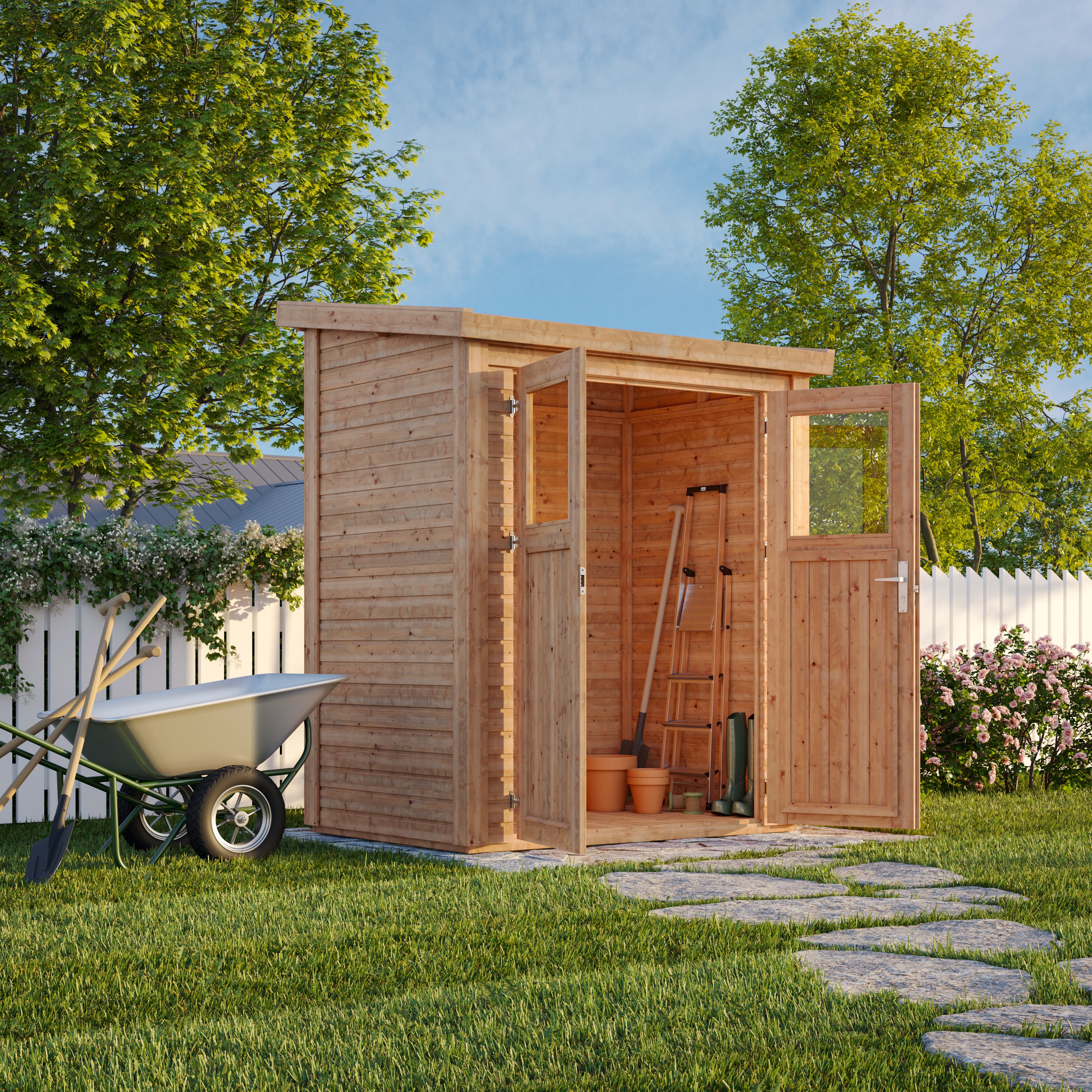 6 ft. x 4 ft. Nordic Spruce Heavy Duty Storage Shed