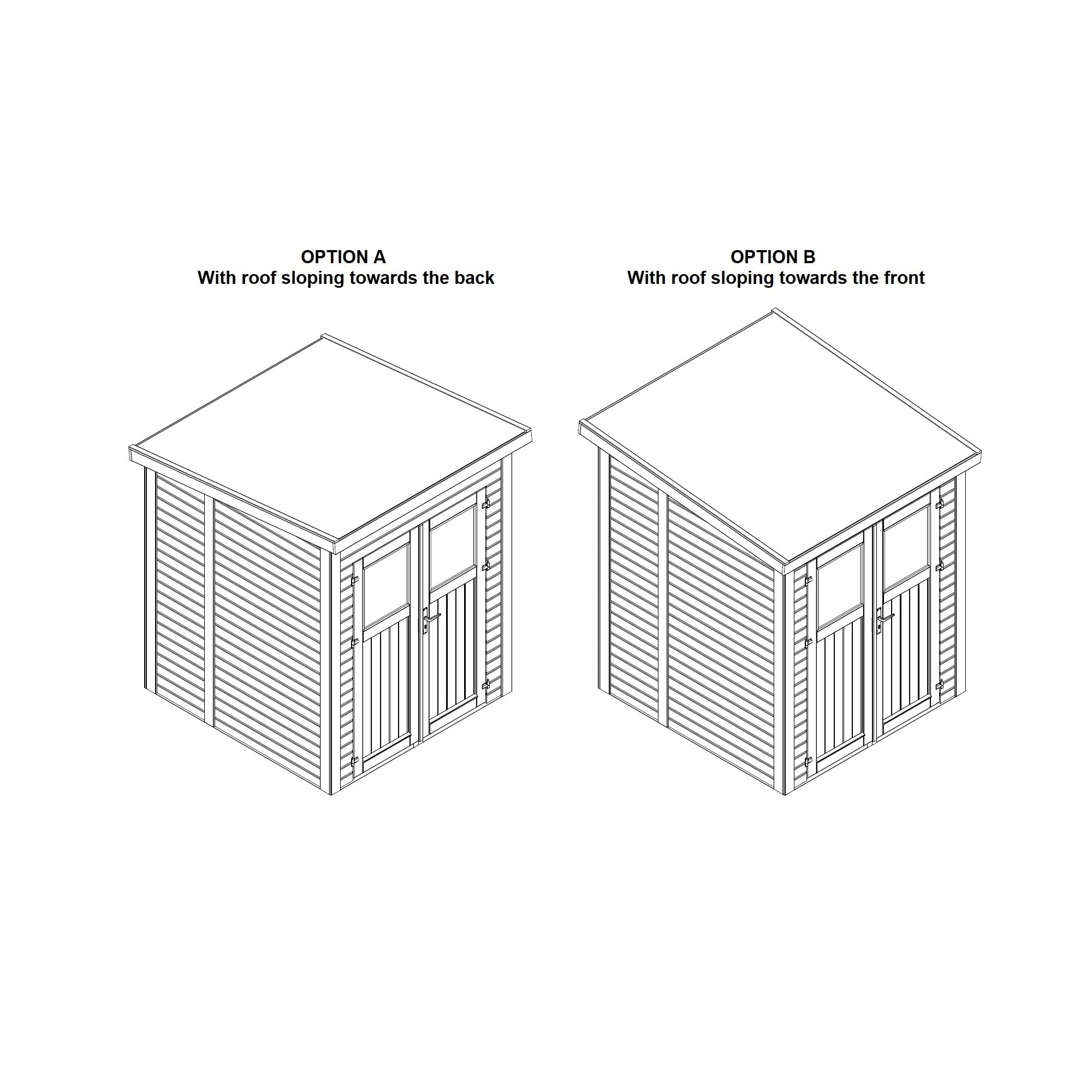 6 ft. x 6 ft. Nordic Spruce Heavy Duty Storage Shed