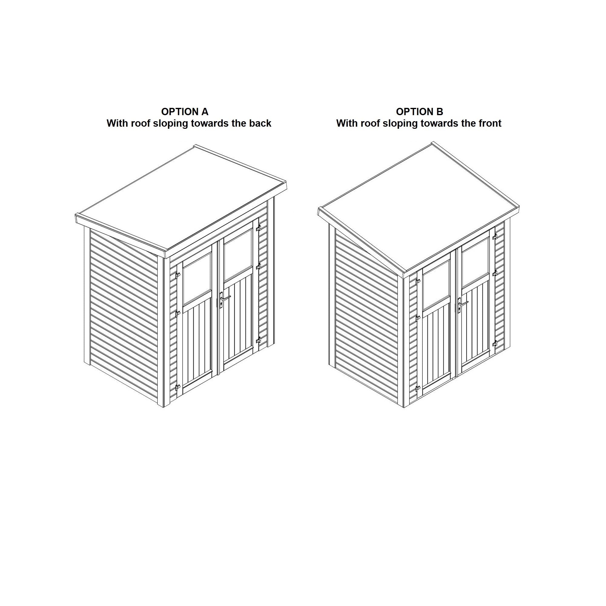 6 ft. x 4 ft. Nordic Spruce Heavy Duty Storage Shed