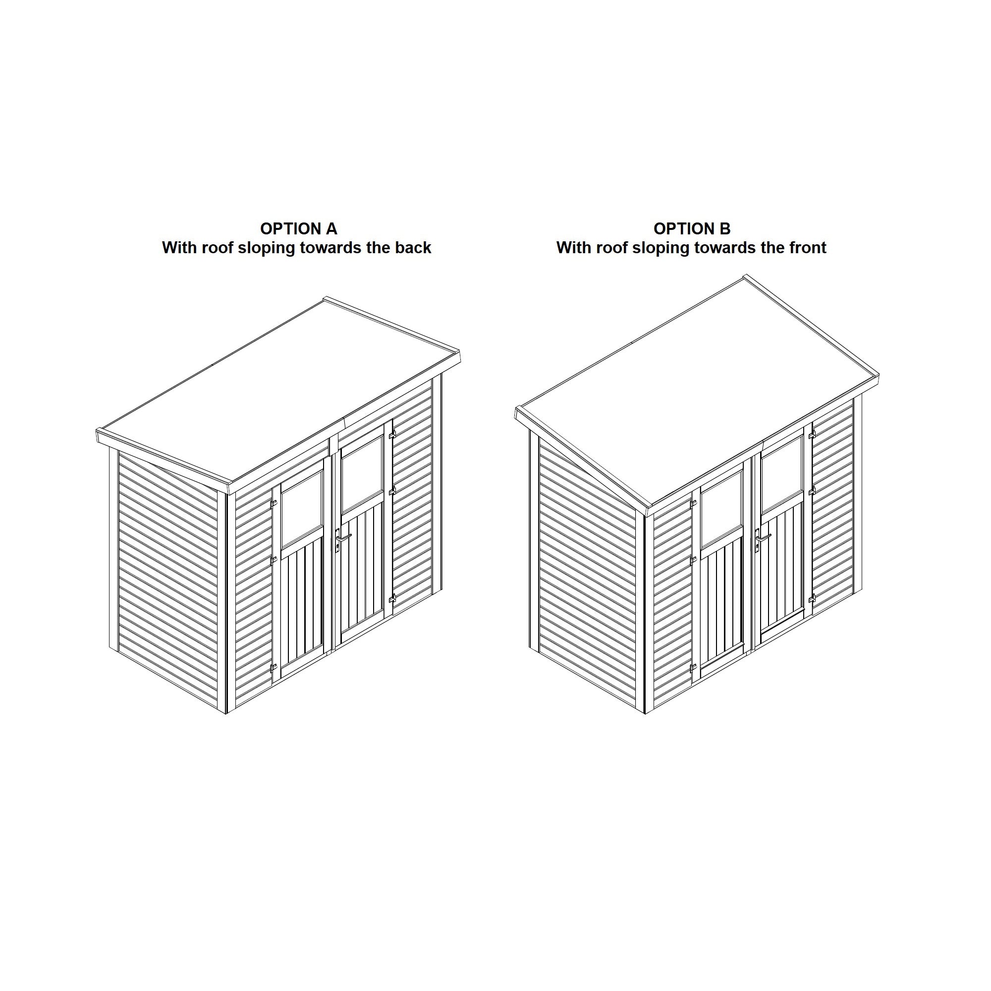 8 ft. x 4 ft. Nordic Spruce Heavy Duty Storage Shed
