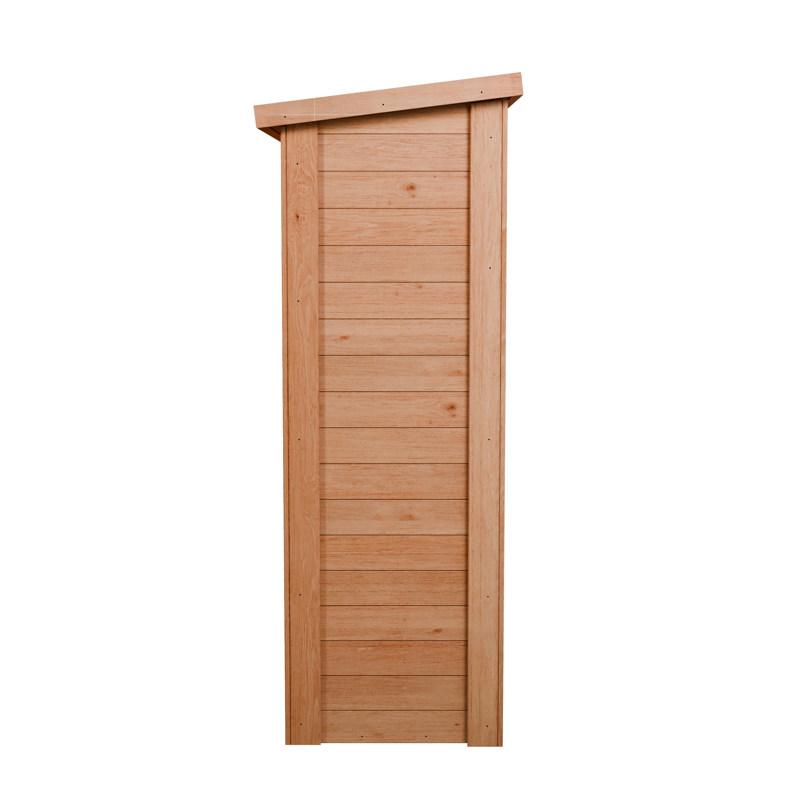 CedarCraft | Heavy Duty | 4 ft. x 2 ft. | Solid Cedar Wood | Lean To Storage Shed | with Single Door and Modern Pent Roof | Protective Finish | 8 sq. ft.
