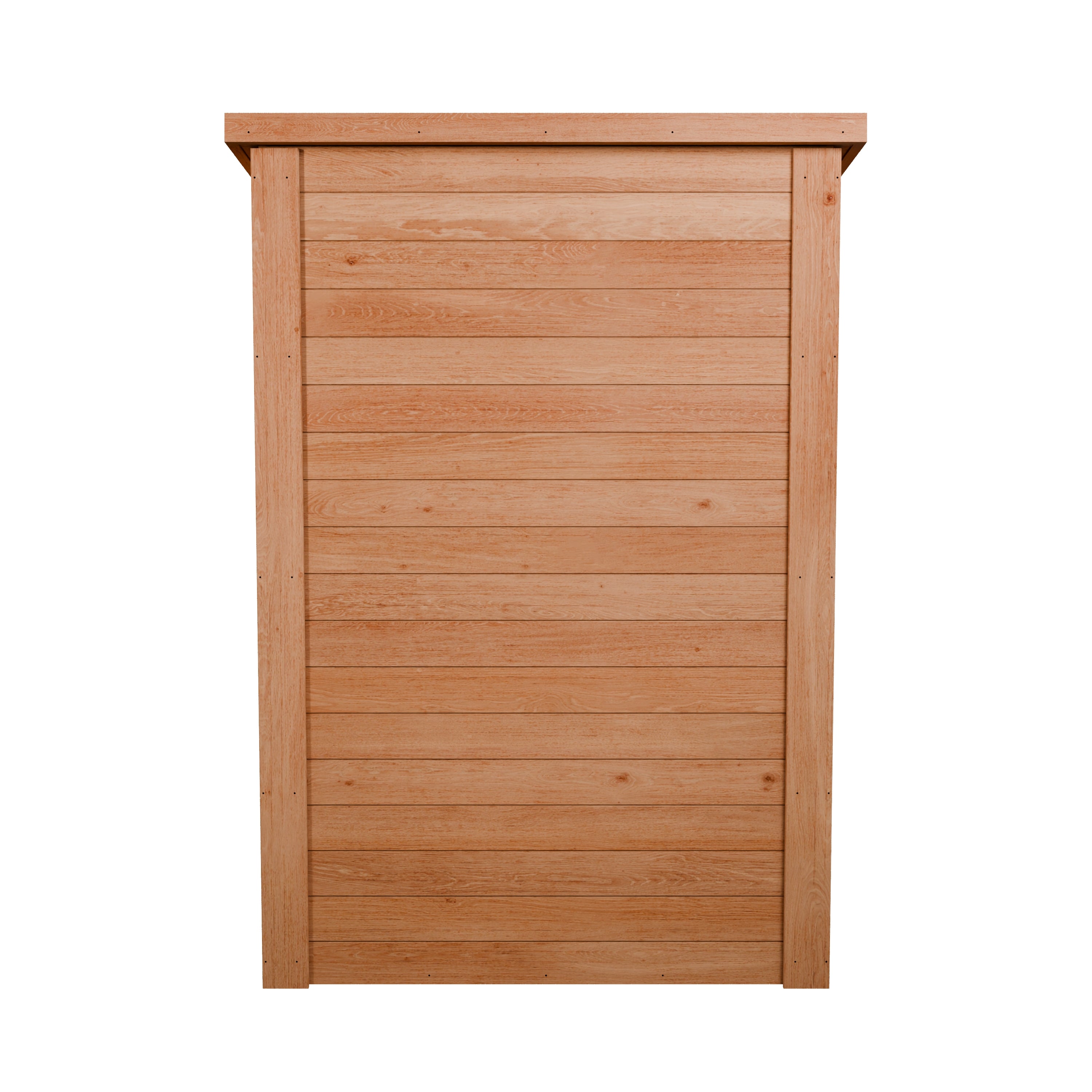 CedarCraft | Heavy Duty | 4 ft. x 2 ft. | Solid Cedar Wood | Lean To Storage Shed | with Single Door and Modern Pent Roof | Protective Finish | 8 sq. ft.