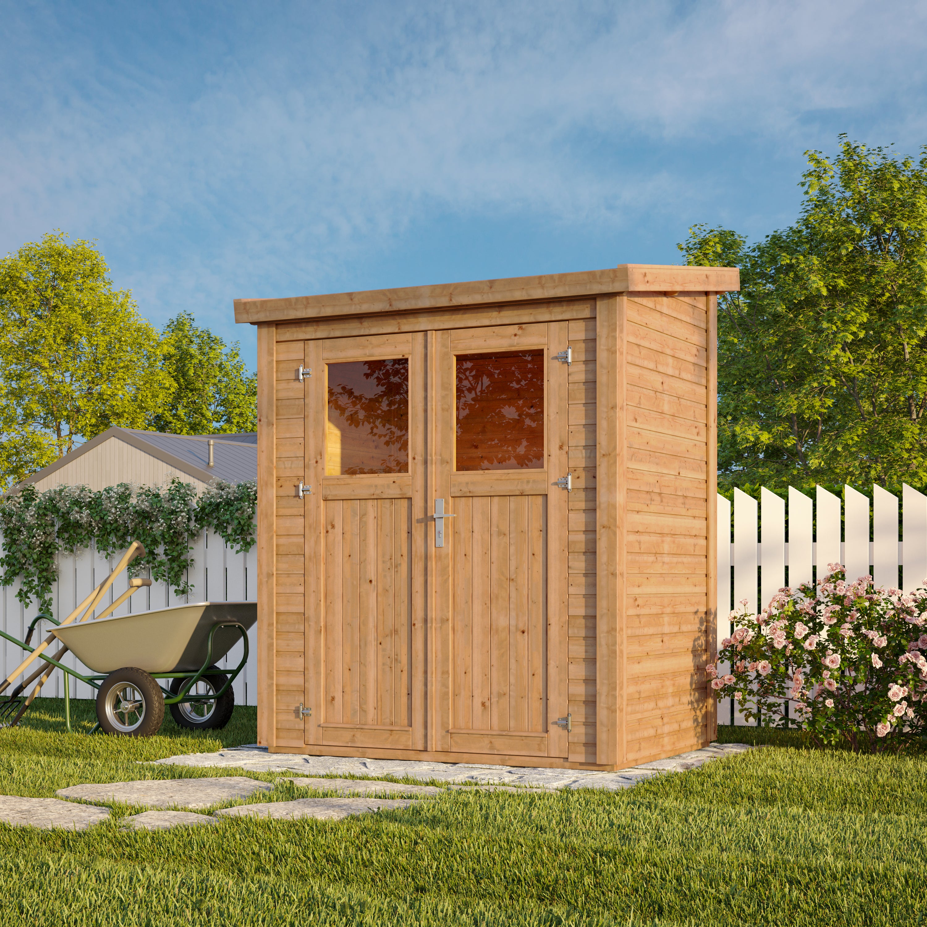 6 ft. x 4 ft. Nordic Spruce Heavy Duty Storage Shed