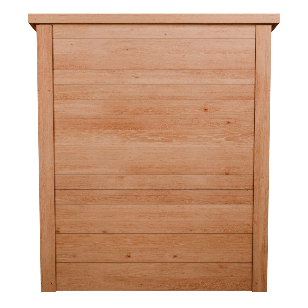 CedarCraft | Heavy Duty | 5 ft. x 2.5 ft. | Solid Cedar Wood | Lean To Storage Shed | with Double Doors and Modern Pent Roof | Protective finish | 12.5 sq. Ft.